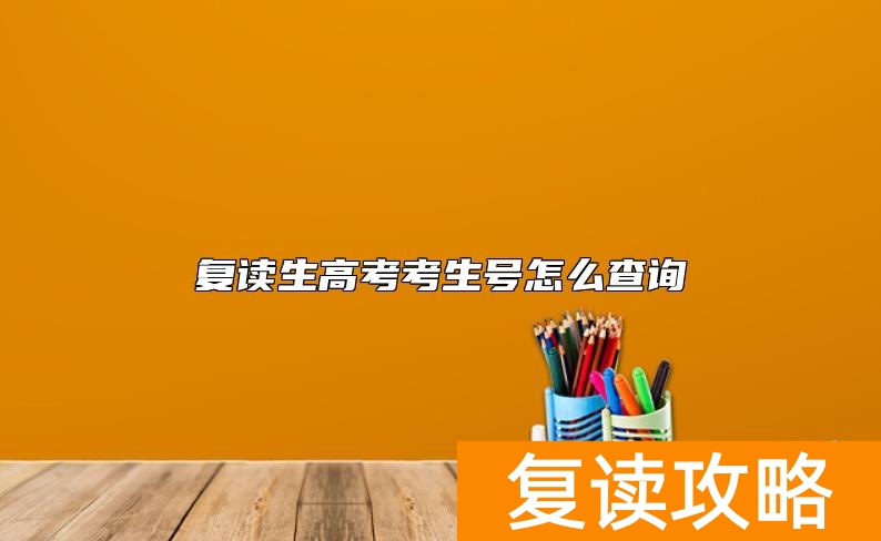 复读生高考考生号怎么查询